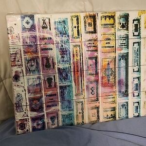 12x16 wood plaque with hanging hardware installed NWOT